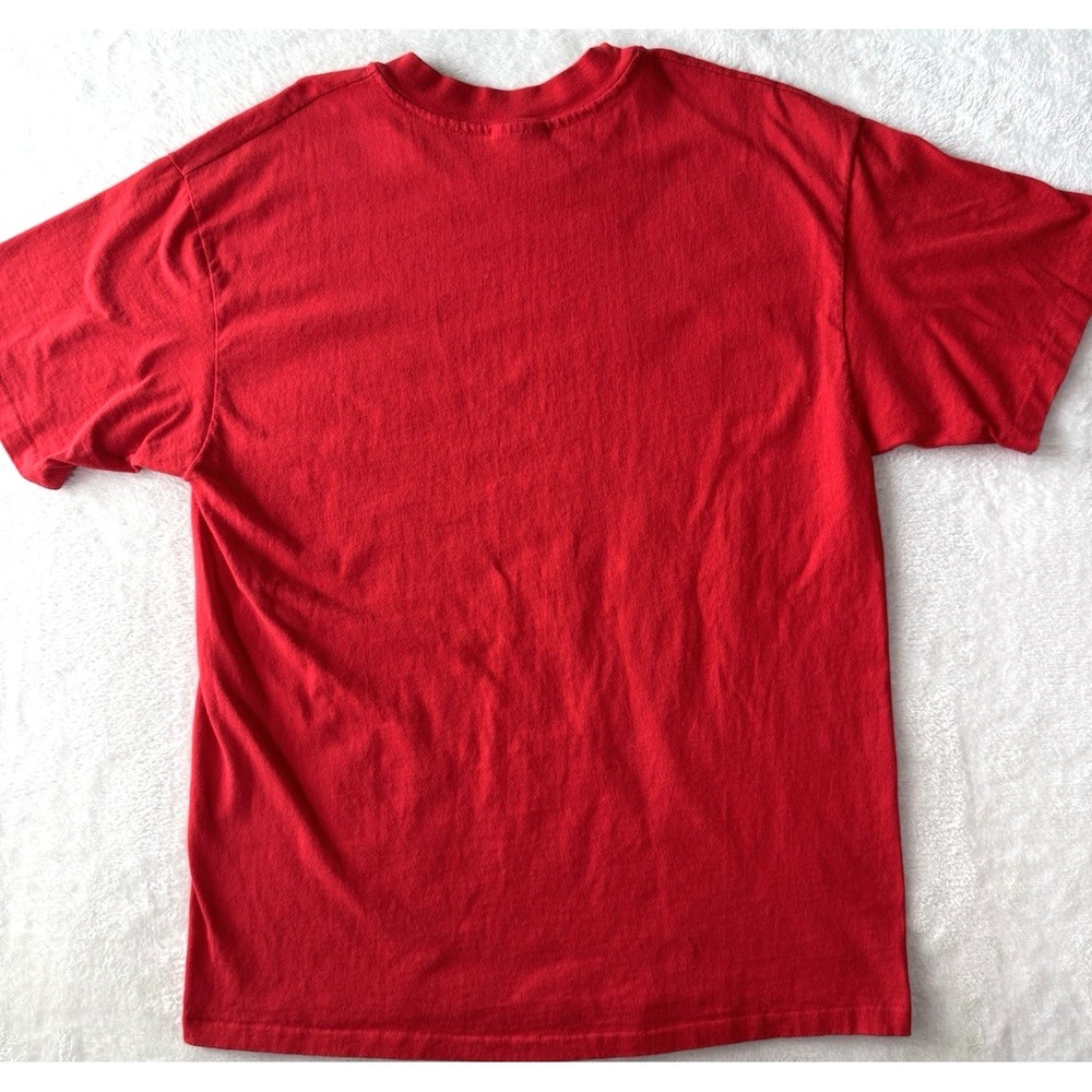 Vtg 90s Indiana Hoosers Shirt XL Hanes Single Stitch Red NCAA Made In USA - Picture 12 of 12